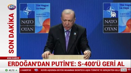 Erdoğan'dan Putin'e "S-400'ü geri al" mesajı