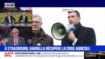 Jordan Bardella aux côtés des agriculteurs à Strasbourg: 