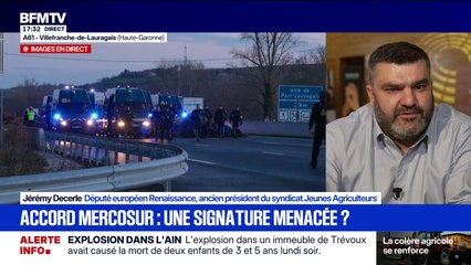 Accord du Mercosur: "Il y aura des blocages si Ursula Von Der Leyen propose le vote à l'ordre du jour", annonce Jérémy Decerle, député européen Renaissance
