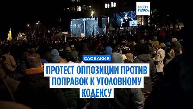 Словакия: оппозиция и этнические венгры протестовали против изменения уголовного кодекса