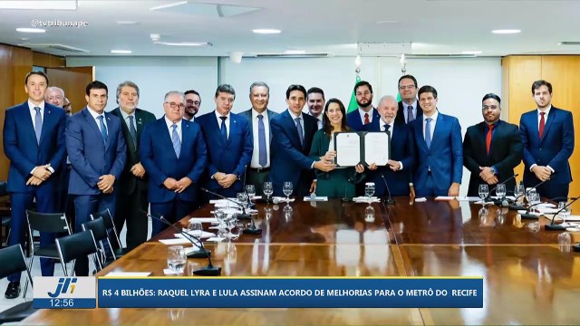R$ 4 Bilhões: Raquel Lyra e Lula assinam acordo de melhorias para o metrô do Recife