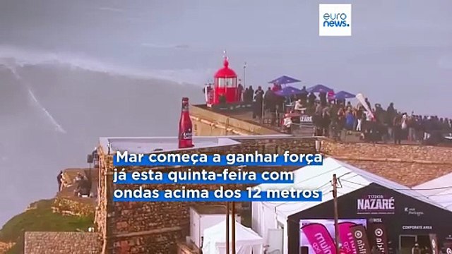 Nunca viu as Big Waves da Nazaré? Este fim de semana estão previstas ondas de até 20 metros