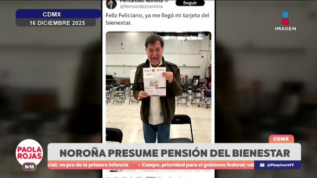 Noroña presume tarjeta del Banco del Bienestar en redes | DPC con Paola Rojas
