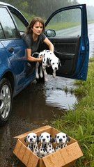 Kind-Hearted Truck Driver Rescues a Poor Mother Dog and Her Puppies 🐾✨