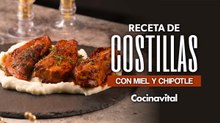 Receta de costillas a la BBQ con miel y chipotle