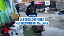 Catalogna, la polizia sgombera 400 persone dal più grande insediamento di migranti della regione