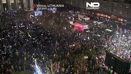 Miles de personas protestan en Lituania contra los cambios en la ley de la radiotelevisión pública