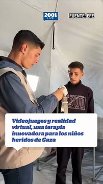 Videojuegos y realidad virtual, una terapia innovadora para los niños heridos de Gaza