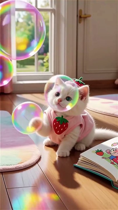 This Strawberry Kitty Is Unreal 🍓🐱