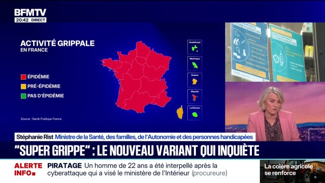 Épidémie de grippe: Stéphanie Rist, la ministre de la Santé, appelle à remettre le masque