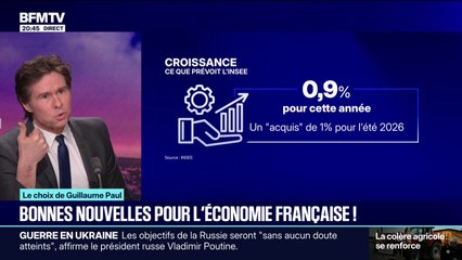 LE CHOIX DE GUILLAUME PAUL - Bonnes nouvelles pour l'économie française