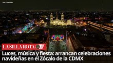 Zócalo iluminado: así comienzan las fiestas navideñas en la Ciudad de México