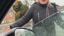 She Threw Her Coffee At His Car 😳