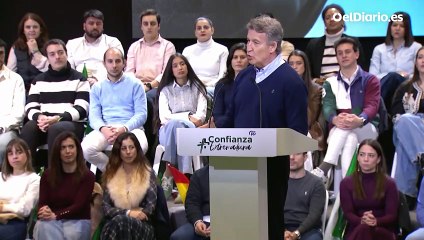 Feijóo llama "hipócrita" a Sánchez por tratar de "encubrir" a los "corruptos" y "machistas" del PSOE ante el alcalde de Navalmoral