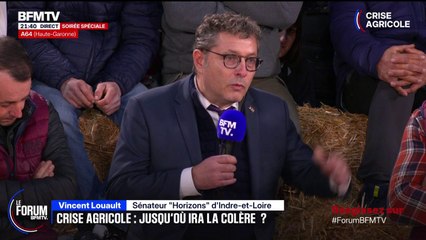 FORUM BFM - "Le monde agricole descend aux enfers depuis une vingtaine d'années" déplore Vincent Louault, sénateur "Horizons" d'Indre-et-Loire
