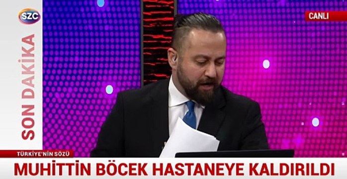 Muhittin Böcek hastaneye kaldırıldı