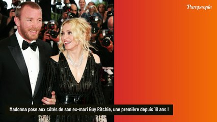 Madonna pose aux côtés de son ex-mari Guy Ritchie, une première depuis 18 ans !