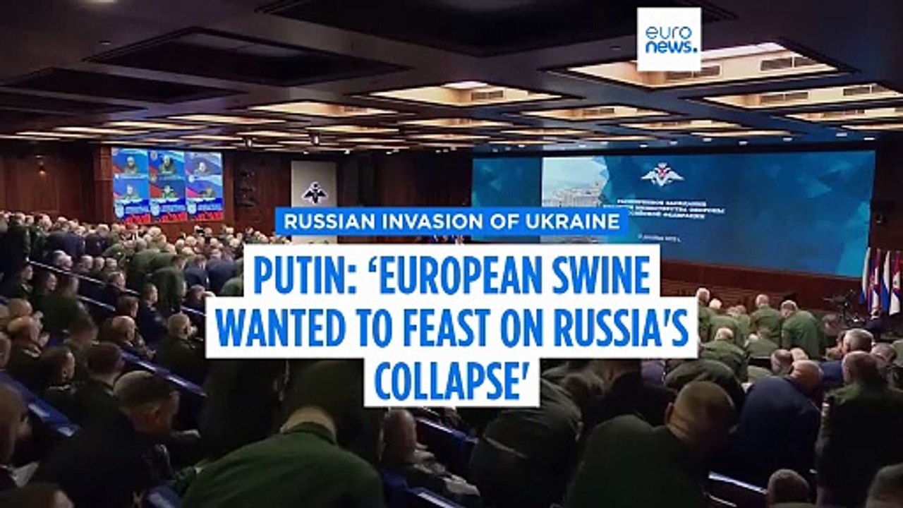 ‘European swine wanted to feast on Russia's collapse', Putin says bashing Europe
