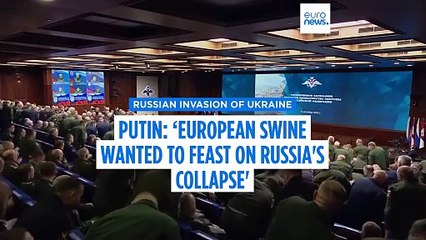 ‘European swine wanted to feast on Russia's collapse', Putin says bashing Europe