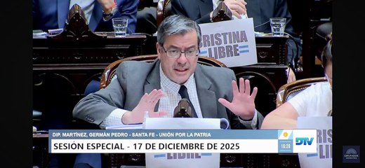 Lisandro Almirón leyó un dictamen de UXP pensando que eran obras para su provincia