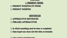 Apprendre l'anglais en français(Present indefinite tense in your native language, French)