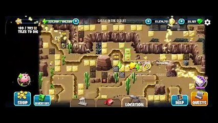 CASTLE IN THE DESERT, Diggy's Adventure, CHRISTMAS 2025, Tasks of the Story only.