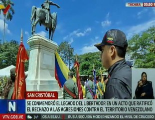 Táchira | Autoridades conmemoraron los 195 años de la siembra de El Libertador Simón Bolívar