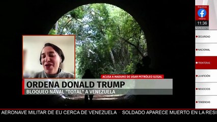 Blanca Algarra analiza anuncio de bloqueo naval de Trump a Venezuela