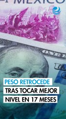 Peso retrocede levemente contra el dólar tras tocar mejor nivel en 17 meses