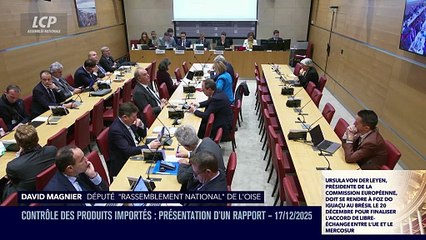 La séance est ouverte ! - Contrôle des produits importés : présentation du rapport - 17/12/2025