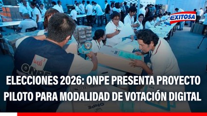 Elecciones 2026: ONPE presenta proyecto piloto para modalidad de votación digital