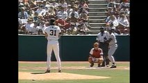 Bernie Williams (NYY) hits a homer off of Chuck Finley for his 1st career Homerun (7/14/91)