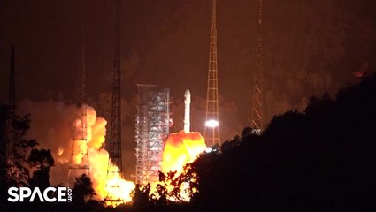 Blastoff! China’s Long March 3B Rocket Launches Shiyan-21 Satellite