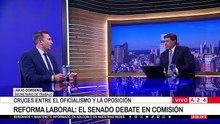El secretario de Trabajo con Feinmann