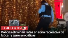 Policías de Izúcar enfrentan críticas por matar ratas en público