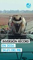 Coeficiente de inversión fija a PIB fue de 24.6% en 2024; el más alto desde el 2012: Inegi