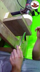 TORNO CASERO HECHO CON TALADRO FIJO MUY FACIL DE HACER POR UNO MISMO - Luis Lovon