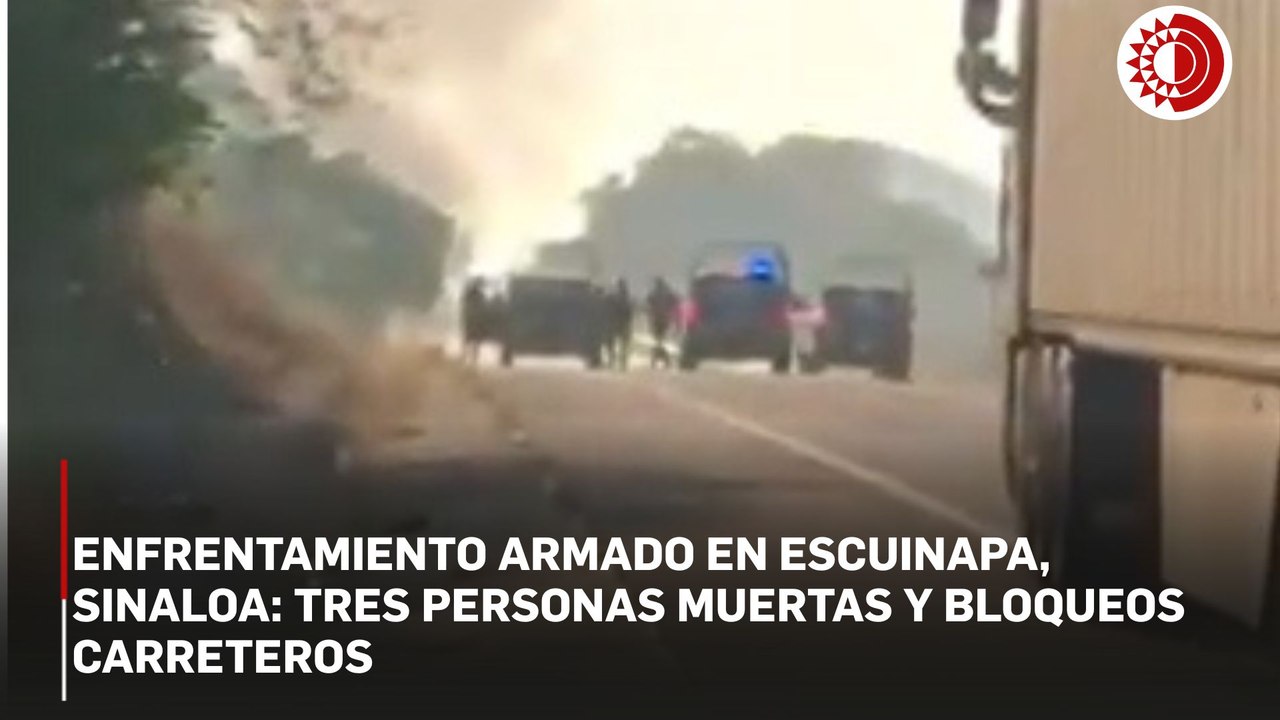 Tres muertos y vehículos quemados tras balacera en Escuinapa, Sinaloa