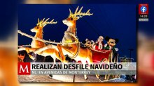 El gobierno de Nuevo León realiza el desfile navideño 2025