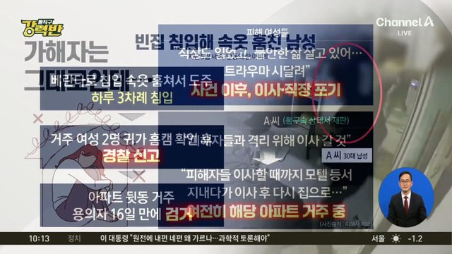 [돌직구 강력반]이웃집 침입해 속옷 훔친 남성…피해자만 떠났다