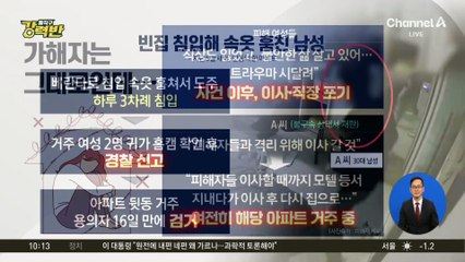 [돌직구 강력반]이웃집 침입해 속옷 훔친 남성…피해자만 떠났다