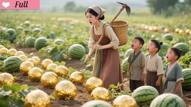Poor Single Mom Owns Only Barren Land, Unexpect She Grows Watermelonsand Gold! Fate Reversed