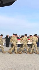 Trump leads dignified transfer of slain National guardsmen, interpreter killed in Syria