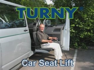 Turny outward-swivelling car seat lift