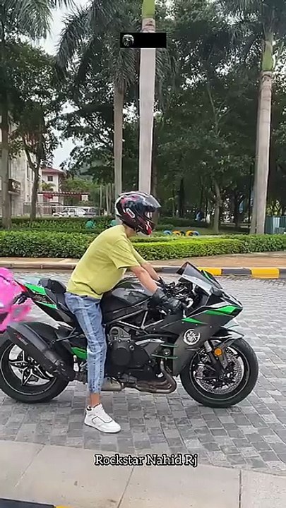 Kawasaki Ninja H2 and a Pink Car 👰🏻😡 #shorts #ninja #h2r #trending #shortvideo #viralvideo - Rockstar Nahid RJ (360p, h264)