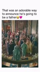 telling him she was kicked in the stomach to reveal it was by their child was so cute