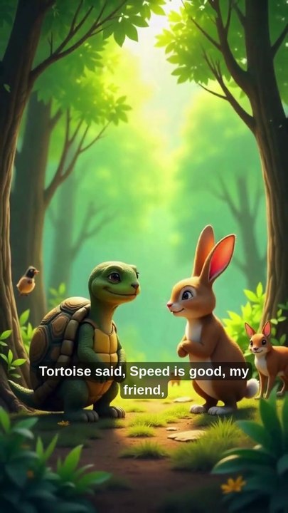 THE tortoise and the Rabbit -Animated Moral Story /Life lesson on patience and perseverance race