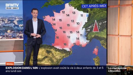 De la pluie sur l'ouest de la France et des éclaircies sur le reste de l'Hexagone, avec des températures comprises entre 8°C et 20°C... La météo de ce jeudi 18 décembre.