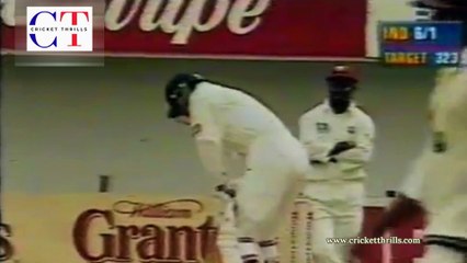 Rahul Dravid 51 Not Out off 141 Balls 161 Minutes 5 Fours vs West Indies 1st Test at Kingston, Mar 06 1997 (Ist Fifty in WI)