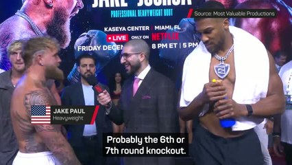 Is Anthony Joshua at risk of Jake Paul 'f****** him up'?